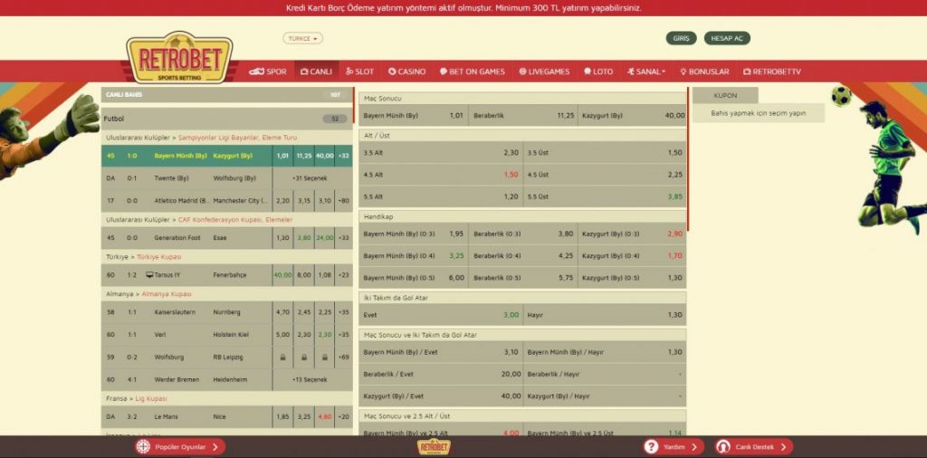 Retrobet bahis turk