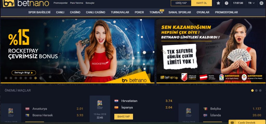 Betnano Canlı Bahis