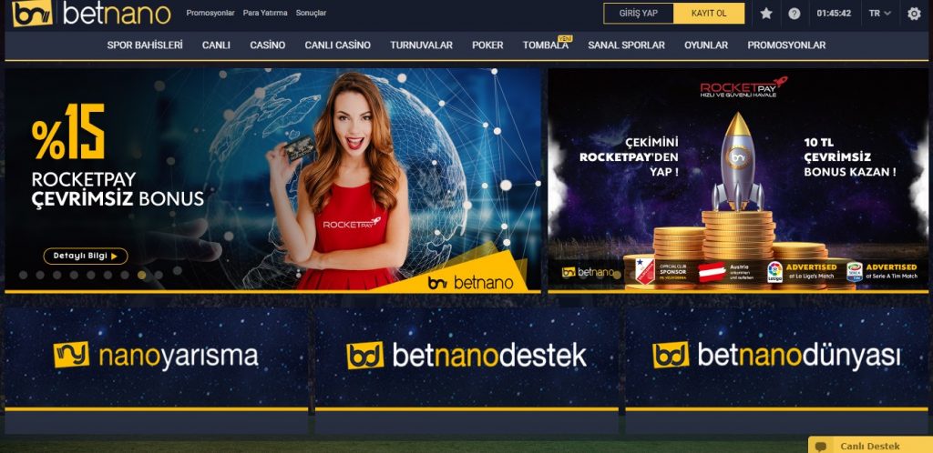 Betnano Canlı Bahis turkiye