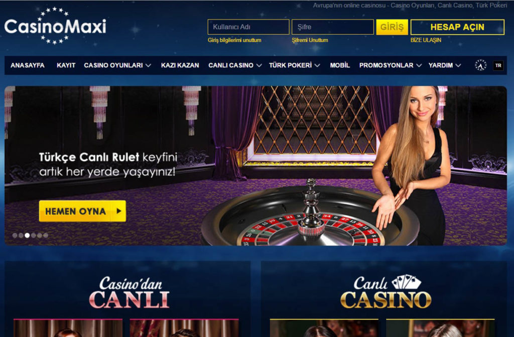 Casinomaxi Yeni Adresi turk