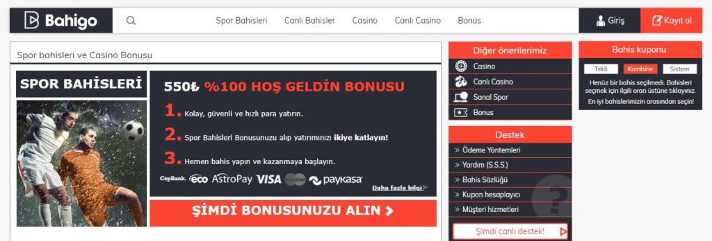Bahigo Canlı Bahis