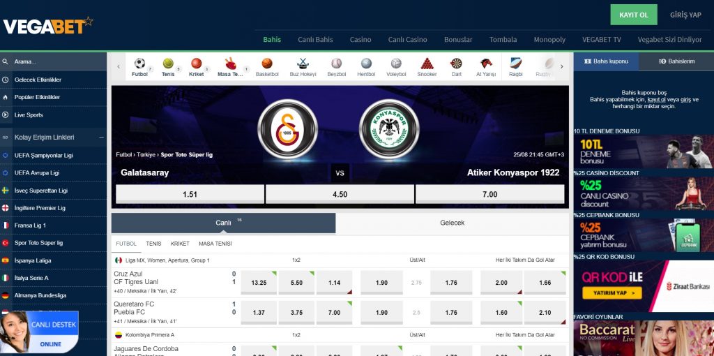 Vegabet Giriş