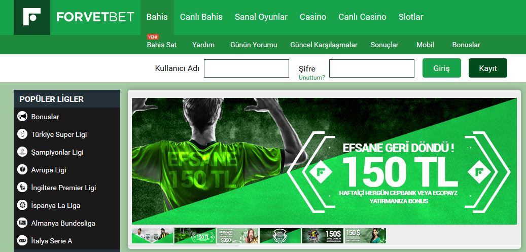 Forvetbet Canlı Bahis